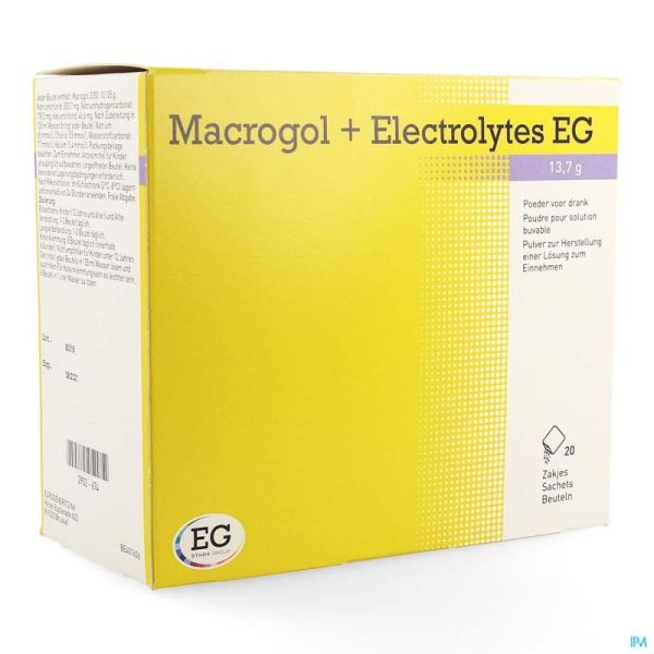 Macrogol+Electrolytes Eg 13,7 G Pdr Sach 20