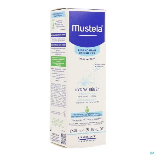 Mustela Bb Hydra Creme Visage Nf Tube 40 Ml