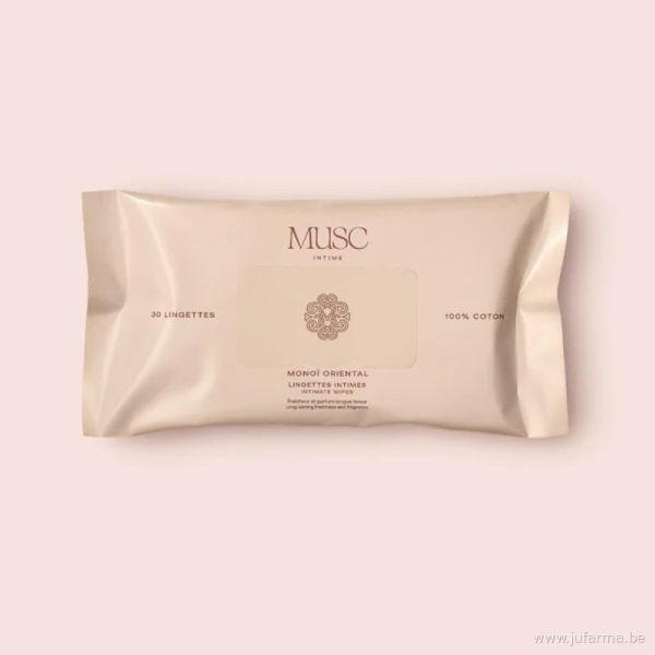 Musc intime Lingettes la Rayonnante 30pièces Monoî oriental