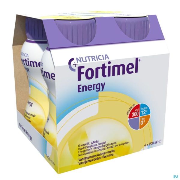 Fortimel Energy Vanille      4 X200 Ml Rempl.2320521