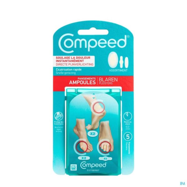 Compeed pansement ampoules mixpack 5