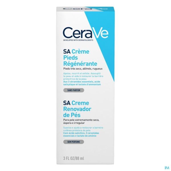 Cerave Sa Creme Pieds Regenerante 88ml