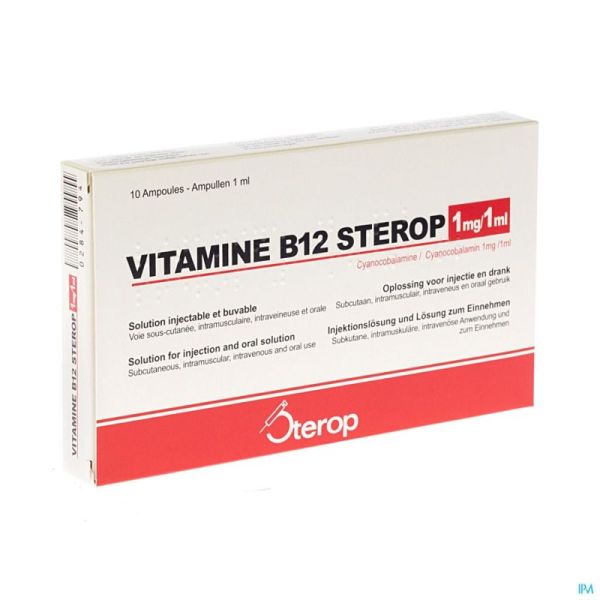 Vit B12 Sc/Im/Iv Amp  10 X 1 Mg/1 Ml