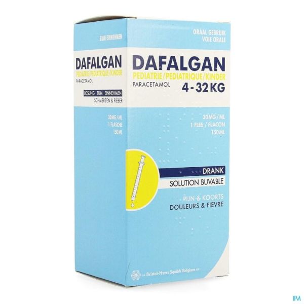 Dafalgan Pediatrie 30 Mg/Ml Sol Buv. 150 Ml