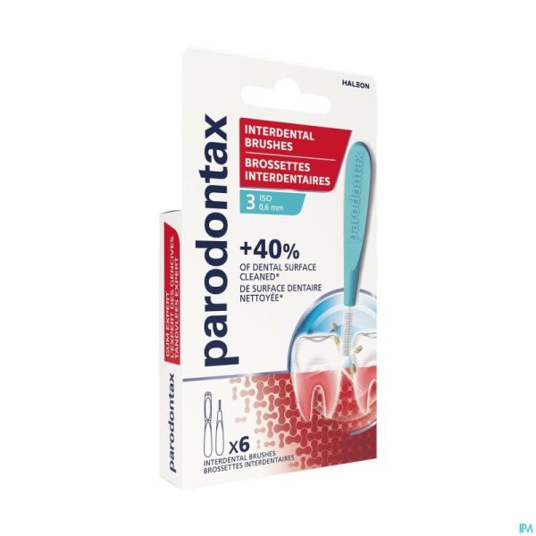 Parodontax brossettes interdentaires 0,6mm 6