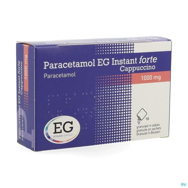 Paracetamol eg inst.forte 1g cappucino sach 10