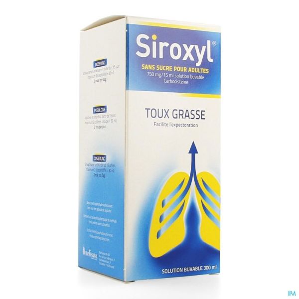 Siroxyl sirop sans sucre/zonder suiker 300ml