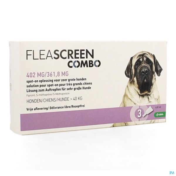 Fleascreen Combo 402 Mg/361,8 Mg Spot On Chien Pip.3