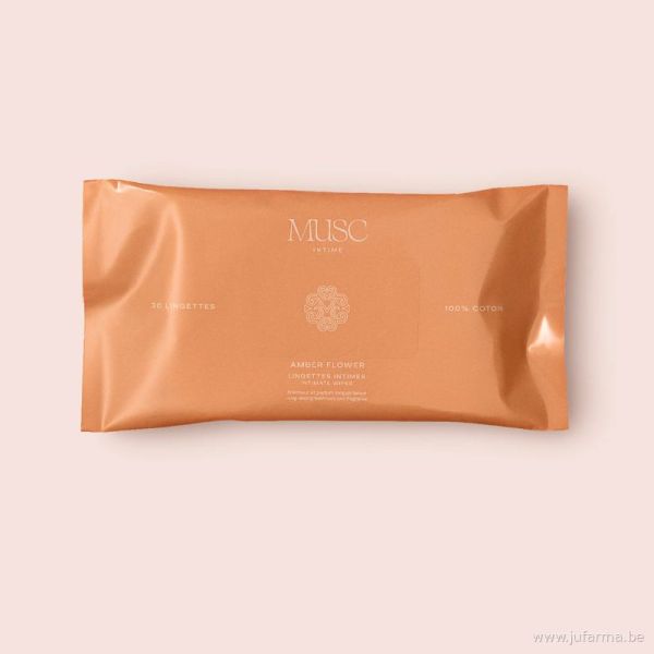 Musc intime lingettes Amber Flower La Précieuse 30 pièces