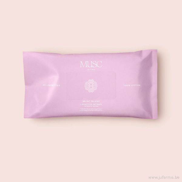 Musc intime Lingettes l'Irresistible 30pièces Musc blanc
